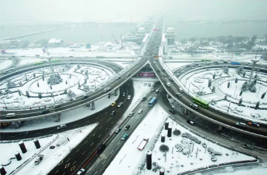 京沪高速新徐海分离立交桥融雪化冰工程